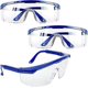 thumbnail image 1 of Safety Glasses,3 PCS Anti-fog Goggles Blue Frames UV Protection Goggles for Kids Adults with PC and Thicker Lenses for Outdoor Activities, 1 of 5