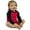 Red/Black, variant on <![CDATA[Interlock Long Sleeve Raglan Bodysuit,  Black/Red,  0-3 m]]>
