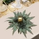 thumbnail image 1 of Corona de velas con arreglo floral artificial, decoración del hogar, estilo elegante, plegable y liviano, marco de metal, para dormitorio, velas de alta calidad, tamaño grande, construcción, 1 of 7
