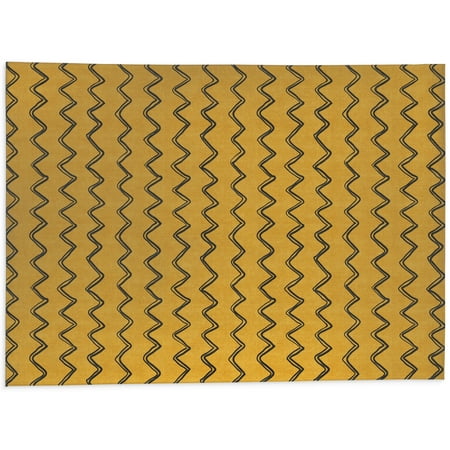 

Moroccan Horizontal Stripe Yellow Kitchen Mat by Kavka Designs