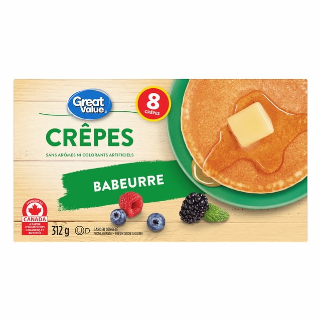 Great Value Frozen Buttermilk Pancakes, 312g, 8 Pancakes, 8 Pancakes (312 g)