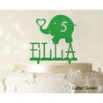 thumbnail image 1 of Custom Birthday Cake Topper Personalized Glitter Green Cake Topper Color Option Available 5-7 Inches Wide, 1 of 1