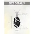 thumbnail image 2 of JKR Black Onyx Necklace for Women 925 Sterling Silver Dainty Gemstone Pendant Fine Jewelry Mothers Day Birthday Gifts for Mom Her, 2 of 7