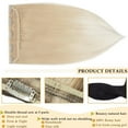 thumbnail image 6 of MY-LADY 10''-24'' 5 Clips in Human Hair Extensions Thick Real Natural Hair Pieces 100% Full Head Remy Hair 16inch #60 Platinum Blonde（Thin）, 6 of 8