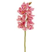 Pack of 6 Artificial Rubrum Pink Cymbidium Orchid Silk Flower Sprays 28.5"