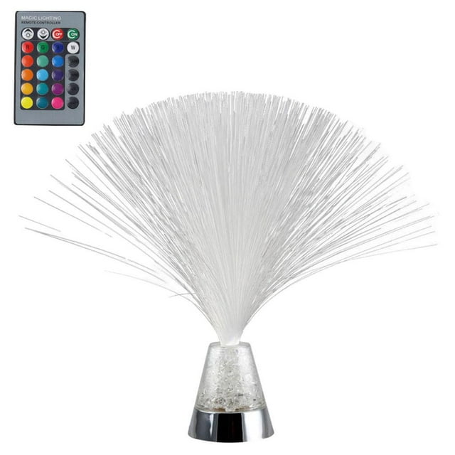 TISHITA Color Changing Fiber Optic Lamp Light Nightlamp Battery Operated Fiberoptic for with remote control