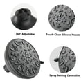 thumbnail image 6 of JERFIT 6-Spray High Pressure Matte Black Shower Head, 4 Inch ABS Rainfall Showerhead with Angle-Adjustable Mount, Clog-Resistant, Easy Installation, 6 of 7