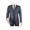 thumbnail image 3 of Men Suit BERLUSCONI Turkey 100% Italian Wool Super 180's 3pc Vested #Ber11 Blue, 3 of 10
