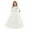 White, variant on Girls Princess Pageant Dress Kids Prom Ball Gowns Flower Lace Dresses Puffy Tulle Dresses for Kids Wedding Bridesmaid Party