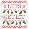 thumbnail image 2 of Ugly Christmas Lights Lets Get Lit Womens Slim Fit Graphic Tee Brisco Brands M, 2 of 5