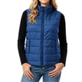 thumbnail image 2 of Puffer Vest for Women Quilted Stand Collar Zip Front Side Pockets Warm Casual Winter Vest, 2 of 7