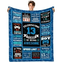 13 Year Old Boy Gifts Birthday Gifts for 13 Year Old Boys, Kids Blanket 40 x 50 Inches Warm Flannel Throw Blankets for Boys 13 Year Old Boy Birthday Gifts Ideas