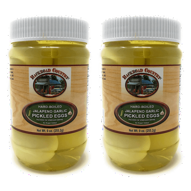 Backroad Country Jalapeno Garlic Pickled Eggs, 2Pack 9 oz. PET Jars