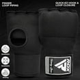 thumbnail image 4 of RDX Gel Boxing Hand Wraps Inner Gloves Men Women, Quick 100cm Long Wrist Straps, Elasticated Padded Fist Under Mitts Protection, Muay Thai MMA Kickboxing Martial Arts, 4 of 6