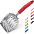 thumbnail image 1 of ORUYROP Cat Litter Scoop Solid Aluminum Alloy Sifter Deep Shovel, Long Handle Cat Metal Scooper, Poop Sifting, Pooper Lifter, Dull Teeth, Kitty Pet Sifter Durable, Heavy Duty Neater Scoops for, 1 of 6