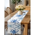 thumbnail image 4 of Burlap Table Runner 120 Inches Long, Blue Octopus Ocean Starfish Non-Slip Kitchen Table Runners for Dining Room Everyday Use Party Table Decorations Sea Monster Ocean Seaweed, 4 of 9