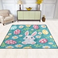 thumbnail image 2 of Yayeee Area Rugs for Living Room 5.2'x4' Non Slip Washable Bedroom Floor Carpet, Cartoon Easter Bunny, 2 of 5