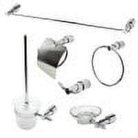 ALFI brand AB9508-PC Polished Chrome 6 Piece Matching Bathroom Accessory Set