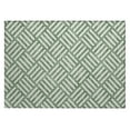thumbnail image 2 of Addison Rugs Chantille Indoor/Outdoor Transitional Squares Green Washable Rectangle Rug, 1'8" x 2'6", 2 of 6