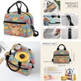 thumbnail image 5 of Bulopur Capybara School Backpack Set of 4 for Kids 17 Inch Water Resistant School Bag with Lunch Box, Pencil Case & Water Bottle Cover Cartoon Backpack for Elementary Ages 9-12, 5 of 7