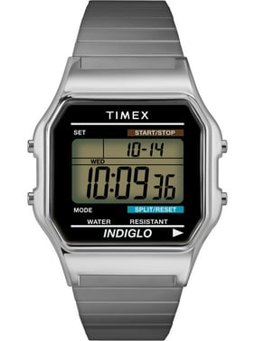 Timex Men's Classic Digital Stainless Steel Expansion Band Watches