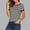 Black, variant on Vrorvz Striped Shirts for Womens Short Sleeve Breathable Lightweight Summer Tee Trendy Vacation Beach Tops