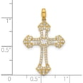 thumbnail image 4 of 10K Yellow Gold Polished Cz Fancy Cross Pendant (Width 19.2) (Length 24.8) - Jbsp, 4 of 5