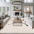 thumbnail image 3 of 6'x9' Area Rugs, Beige Indoor Outdoor Area Rug for Living Room Bedroom, Simple Gradient Ice Hockey Funny Sport Game Art Washable Bathroom Rugs Kitchen Floor Carpet Mats Home Decor Aesthetic, 3 of 8