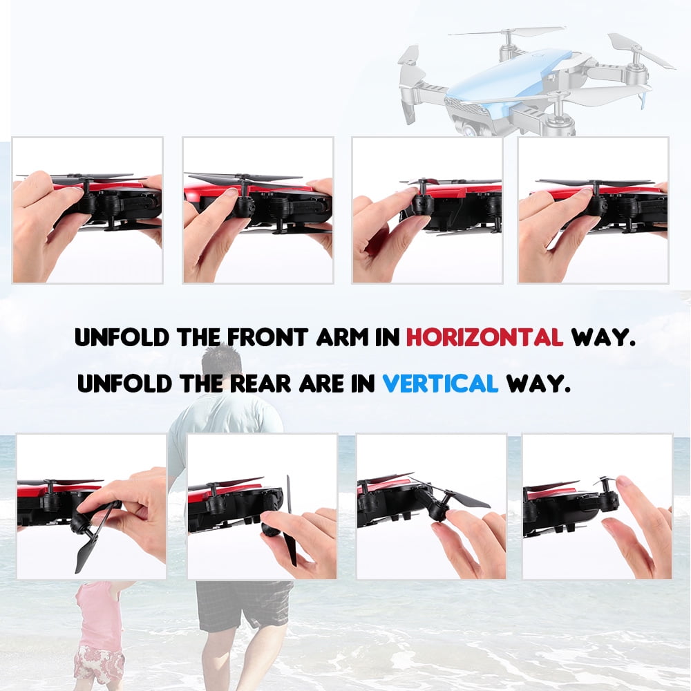 Dongmingtuo X12 720P Wide Angle Camera WiFi FPV Drone Altitude Hold RC Quadcopter w Three Batteries Walmart
