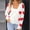 White, variant on Vivianyn HD Women's Heart Print Cardigan, V Neck Long Sleeve Button Down Casual Sweater,Black,Size S-XL