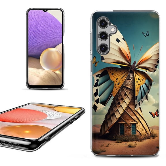 OneToughShield ® for Samsung Galaxy A14 5G Phone Case, Fashion Cover Case - Butterfly Windmills