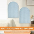 thumbnail image 3 of 2 Pcs 23.6 X15.74 Inch Large Arch Felt Bulletin Board 9mm with 50 Wooden Pushpins Decorative Picture Framed Display Board Felt Tile Wall Organizer Wall Decor, 3 of 13
