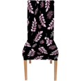 thumbnail image 2 of Palm Leave Watercolor Dining Chair Covers,Chair Covers for Dining Room 6 Pack,Stretch Spandex Removable Washable Printed Kitchen Chair Covers for Dining Room,Living Room,Hotel,Banquet,Party, 2 of 5