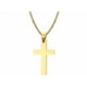 thumbnail image 1 of Clásico Hombres Mujer Acero Inoxidable Crucifijo Cruz Colgante Religioso Collares Xtellar dorado, 1 of 4