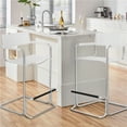 thumbnail image 4 of CRO Decor Stainless Steel Dining Chair Office Chair-White, 4 of 6