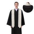 thumbnail image 4 of Kdxio Wildflower Watercolor 4 Graduation Stole Class, Graduation Sash, Unisex Adult 36" Academic Commencements-Flattened, 4 of 7