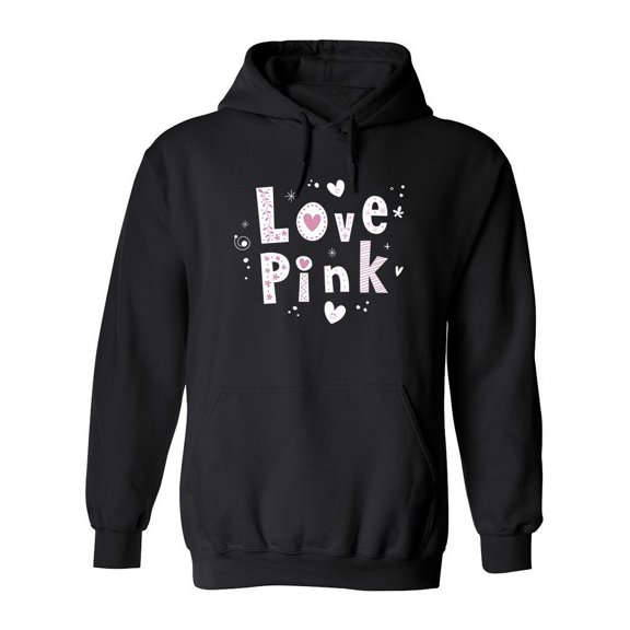 Love Pink Hoodie Women -Image by Shutterstock, Female Medium