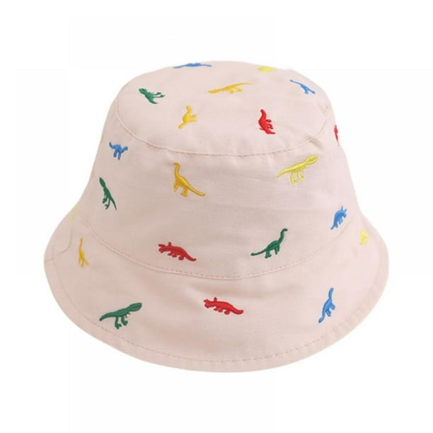 Baby Boy Sun Hat Kids Dinosaur Print Summer Bucket Hats UPF 50+ Sun