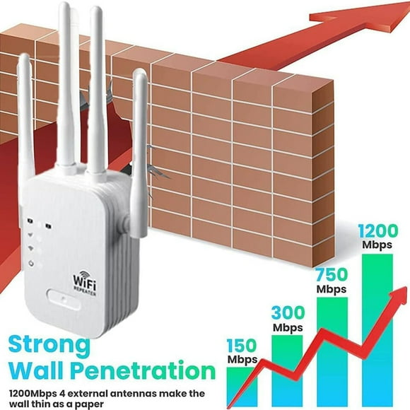 1200/300M WLAN Repeater Router Range Access Point Booster Wifi Signal Verstärker