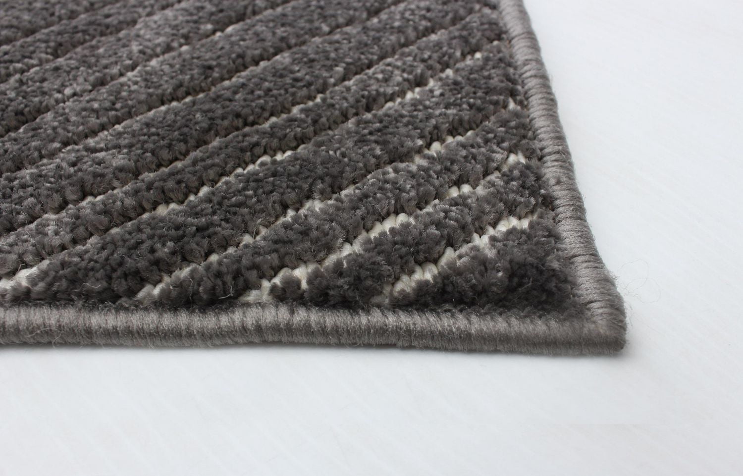 Tapis ECARPET Moderne pour Salle à Manger, Salon, Chambre Vector Gris