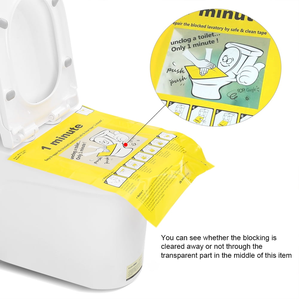 PushBomb Toilet bowl unclogger Toilet Disposable Sticker Plunger
