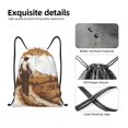 thumbnail image 4 of Xecao Western Cowboy Countryside Pattern Sports Drawstring Backpack - String Swim Gym Bag with Wet Proof Pocket for Women&Men-Small, 4 of 6