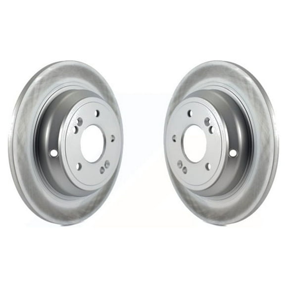 Genius Rear Coated Disc Brake Rotors Pair for Car Hyundai Genesis G80 Kia K900 KG-100615