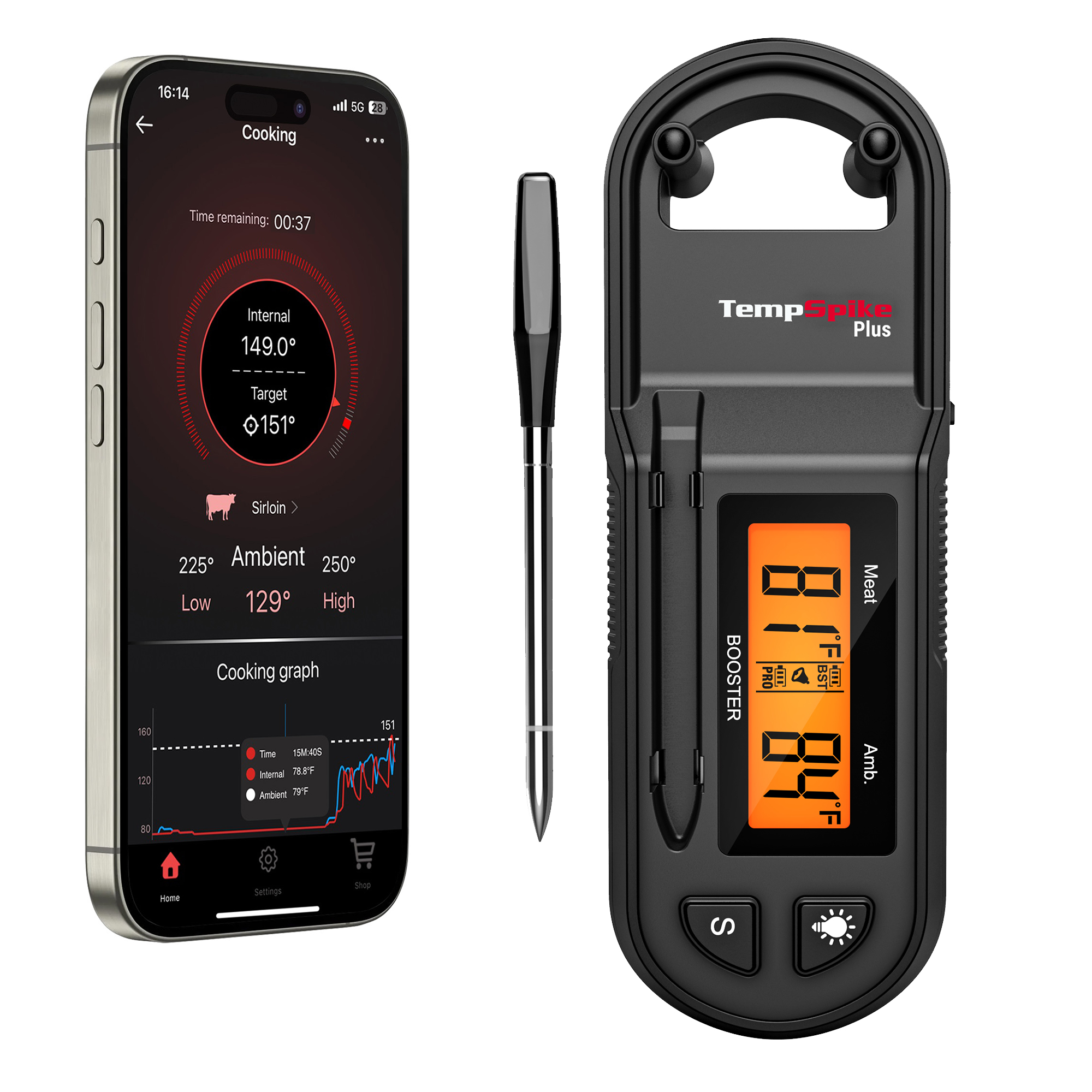 ThermoPro TempSpike Plus Wireless Meat Thermometer photo 1
