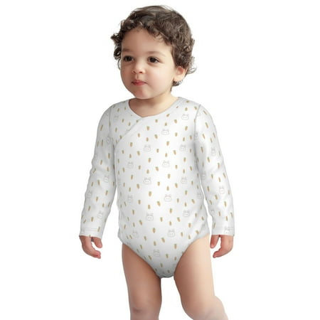 

Fotbe Rabbit And Carrot Pattern Unisex-baby Long-sleeve Bodysuit Long Sleeve Bodysuits One-piece 100% Organic Cotton for Infant Baby Boys Unisex-18 Months