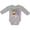 AC-Heather Grey, variant on Inktastic Monkey First Birthday Boys or Girls Long Sleeve Baby Bodysuit