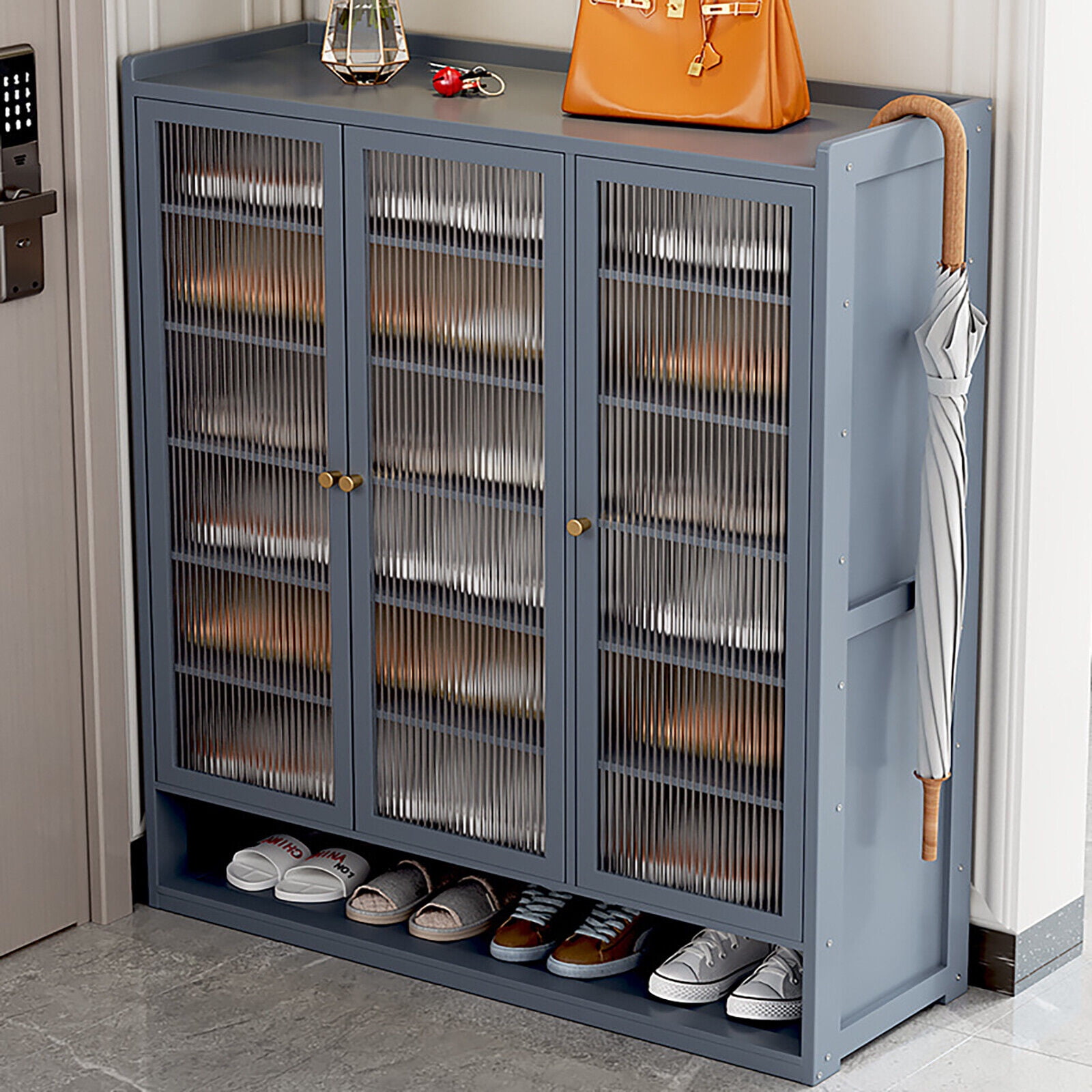 8 Tier Modern Acrylic Shoes Rack Cabinet Organizer for Shoe Storage