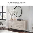 thumbnail image 4 of Signature Design by Ashley Socalle Six Drawer Dresser, Light Natural Brown, Modern Oak Grain, Pewter-Tone Pulls, 4 of 8