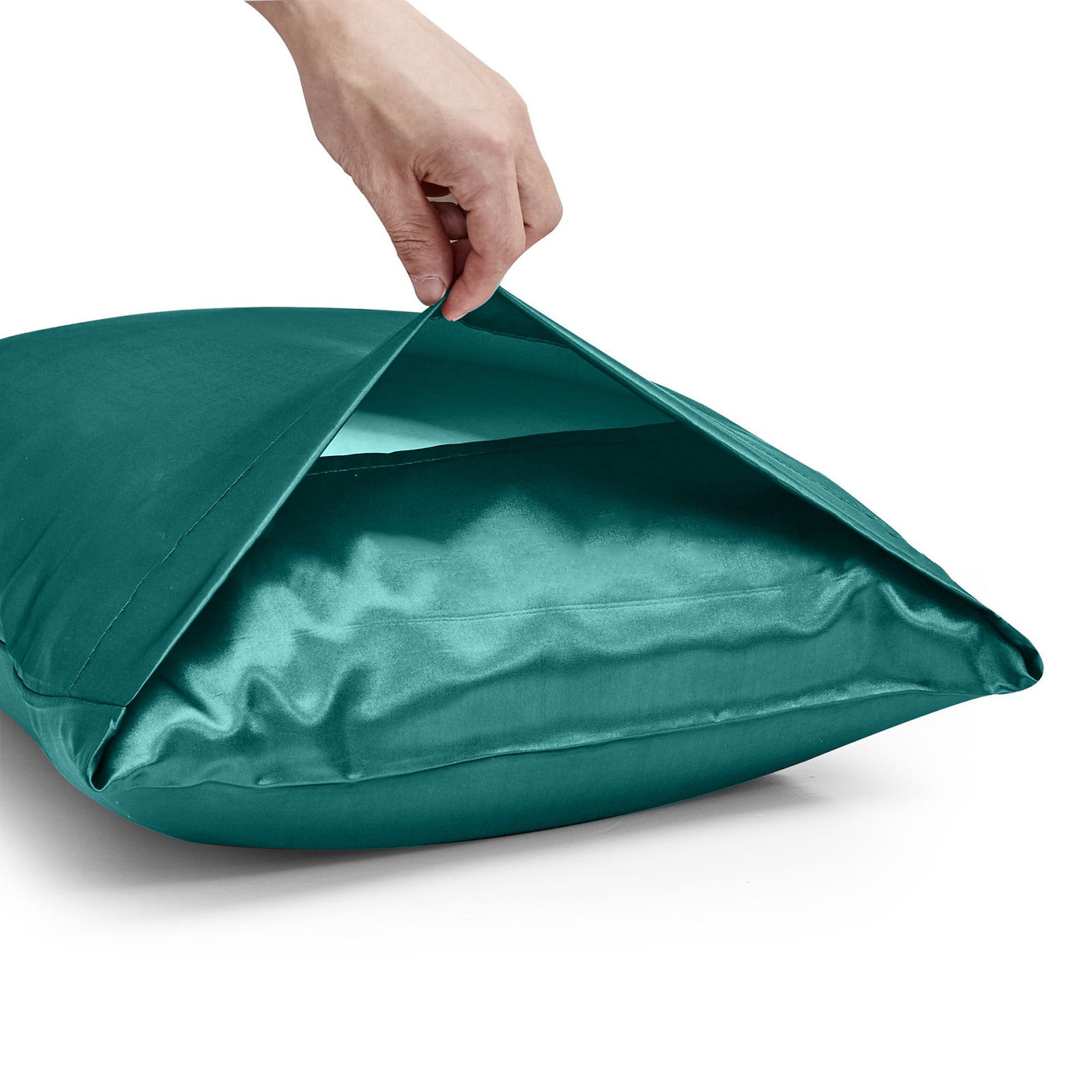 Hvmvliv Silk Pillowcase Satin Pillowcase Pillowcases Standard Size Set of 2 Luxury and Soft Satin Pillowcovers 2 Pack (20x30 Inches) Blue