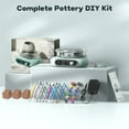 thumbnail image 2 of Alldeer Mini Pottery Wheel Kit - 4.7" Electric Clay Wheel with Foot Pedal, Adjustable Speed &amp; Forward/Reverse Rotation Ceramic Wheel, Tiny Clay Spinner for Adults and Beginners, 2 of 8